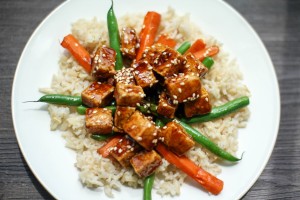 Crunchy sesame Tofu