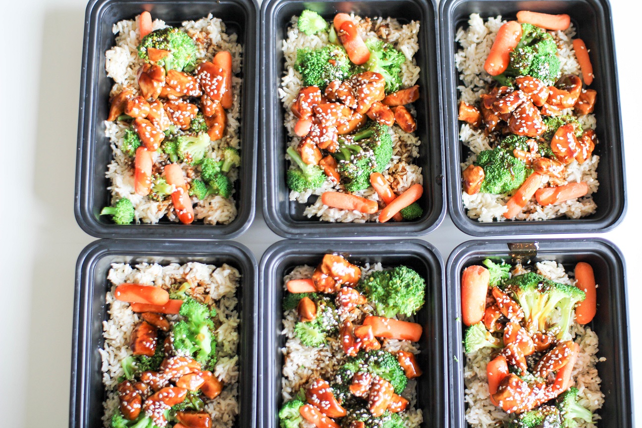 Asian style chicken, veg, and rice meal preps- Recipe Righter - Recipe ...