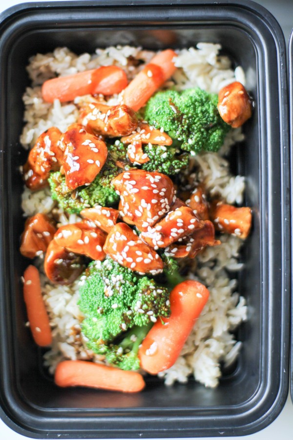 Asian Style Chicken, Veggies, and Rice Meal Preps - Recipe Righter